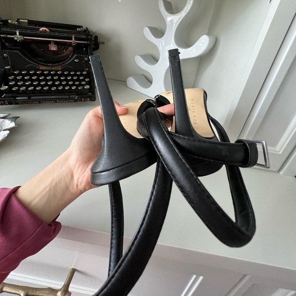 LORD & TAYLOR 424 FIFTH Pointed Toe strappy Heels Leather Women’s size 10 - Picture 8 of 16